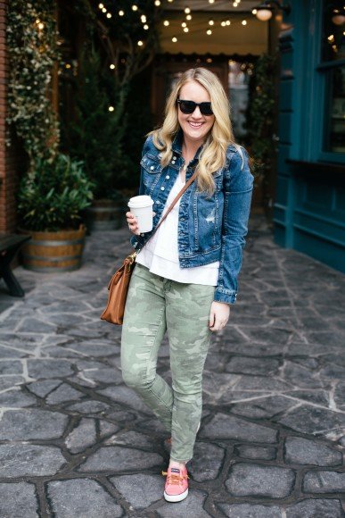 meghan donovan I styling denim and camo I wit & whimsy