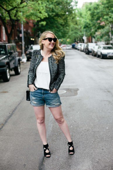 wit & whimsy I how to style denim shorts