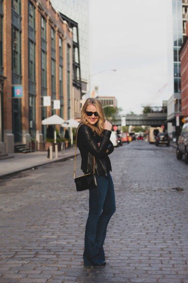 Flared Jeans I Meatpacking NYC I wit & whimsy