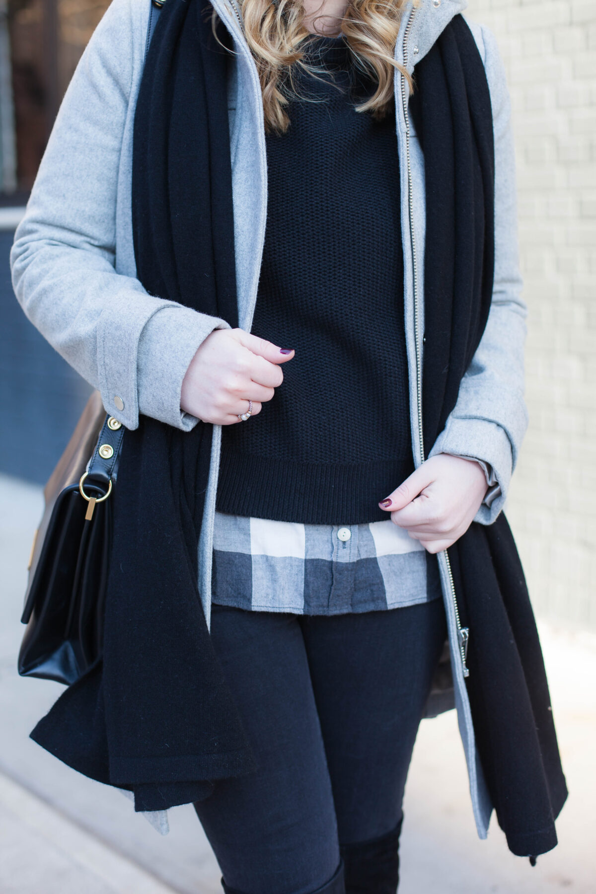 Layered in Black and Gray