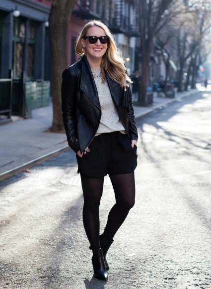 How to Style Silk Shorts in Winter