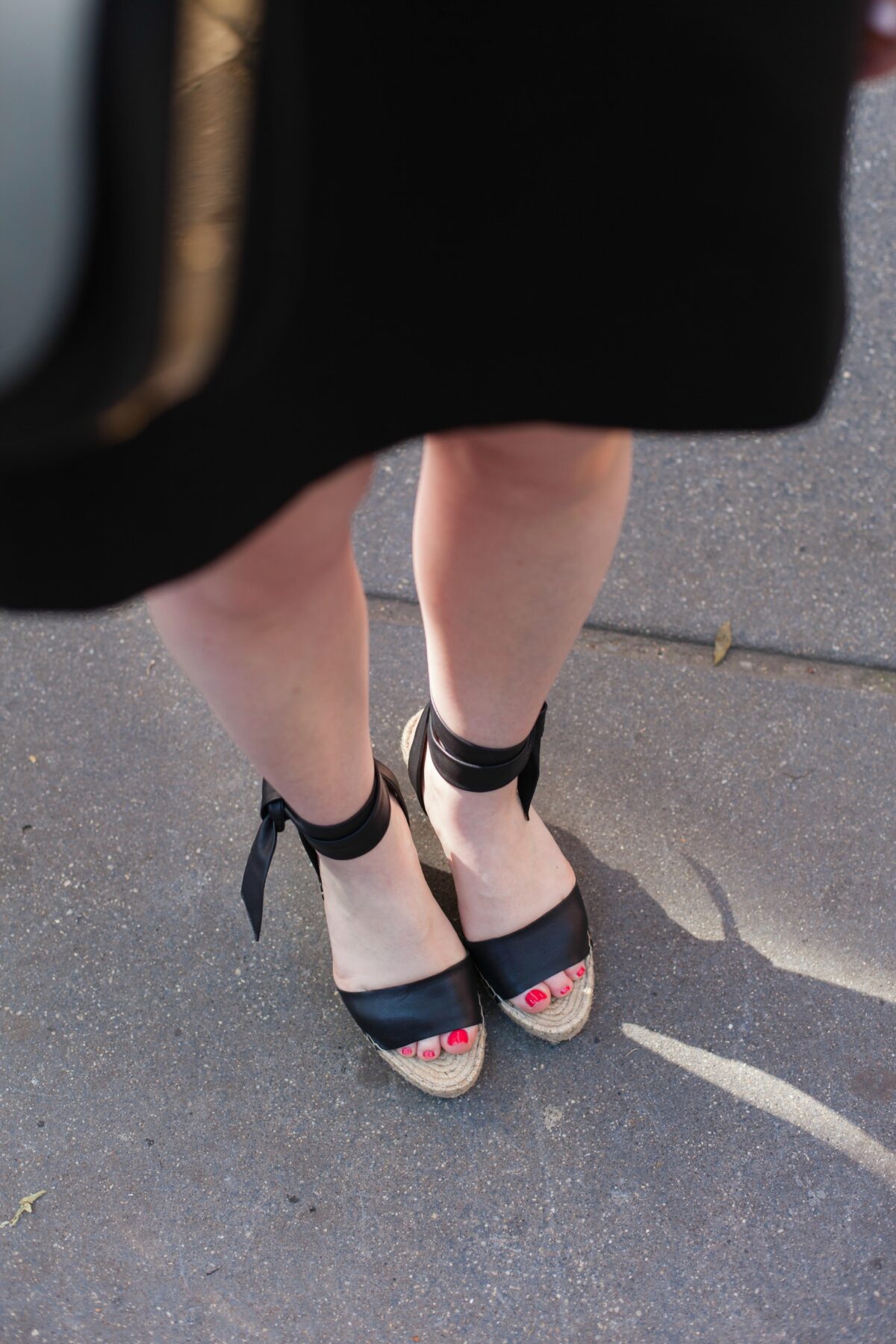 Leather Tie Espadrilles