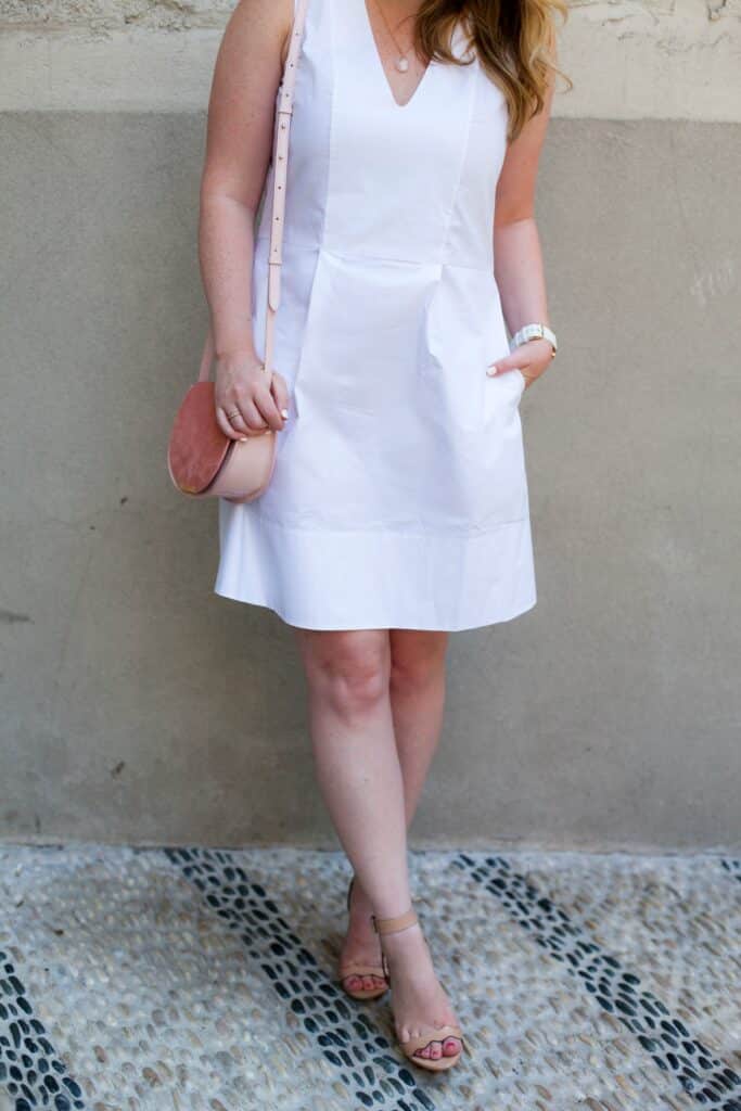 Easy White Poplin Dress I wit & whimsy