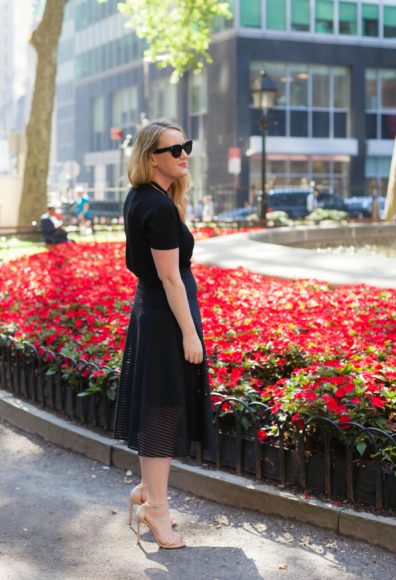 Midi Skirt I Stuart Weitzman Nudist Sandals