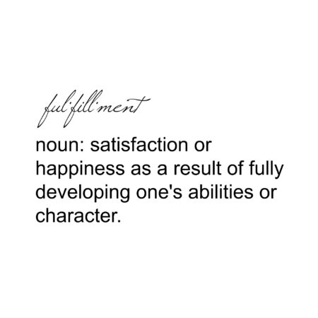 fulfillment