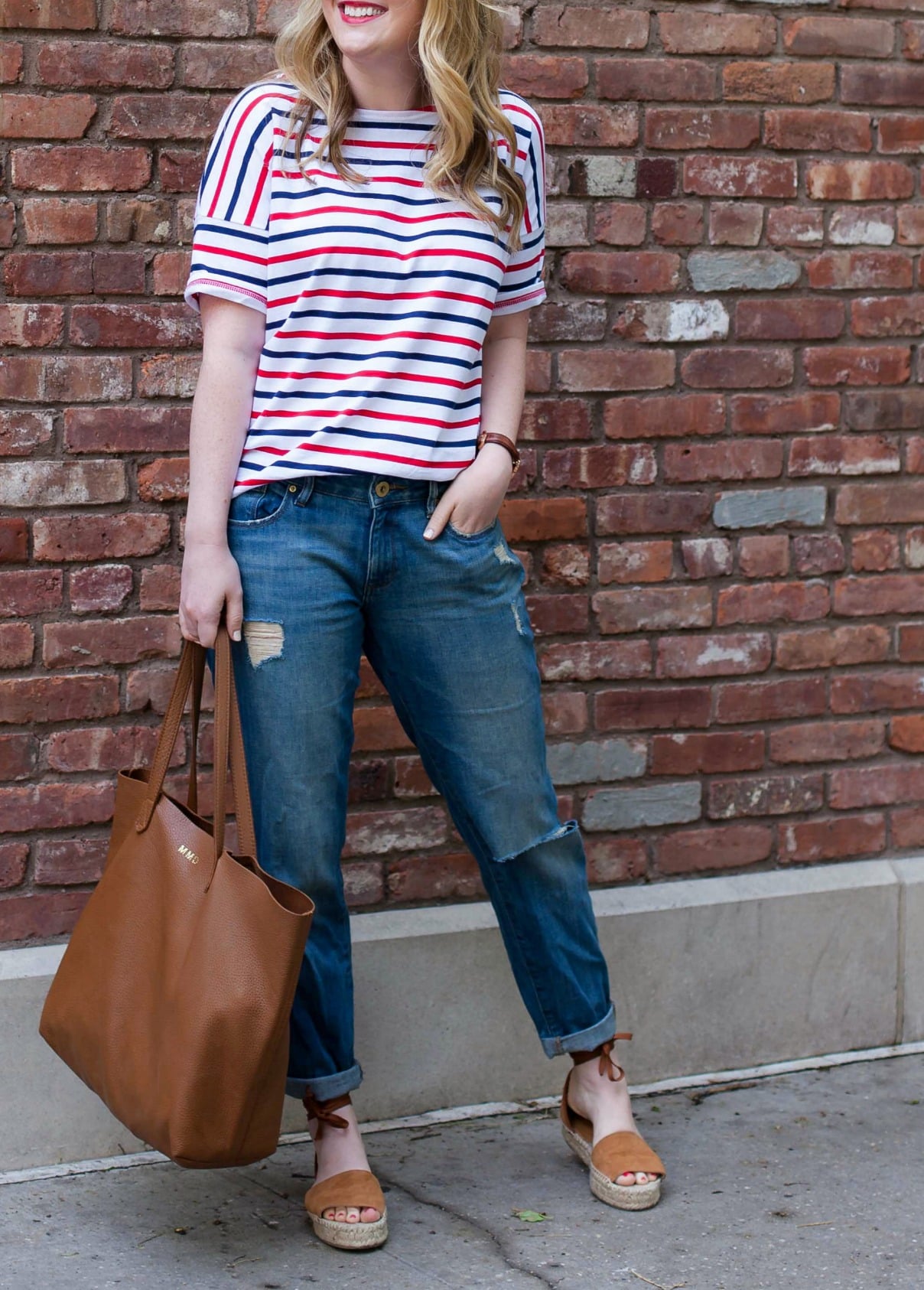 Stripe Tee + Boyfriend Jeans - wit & whimsy