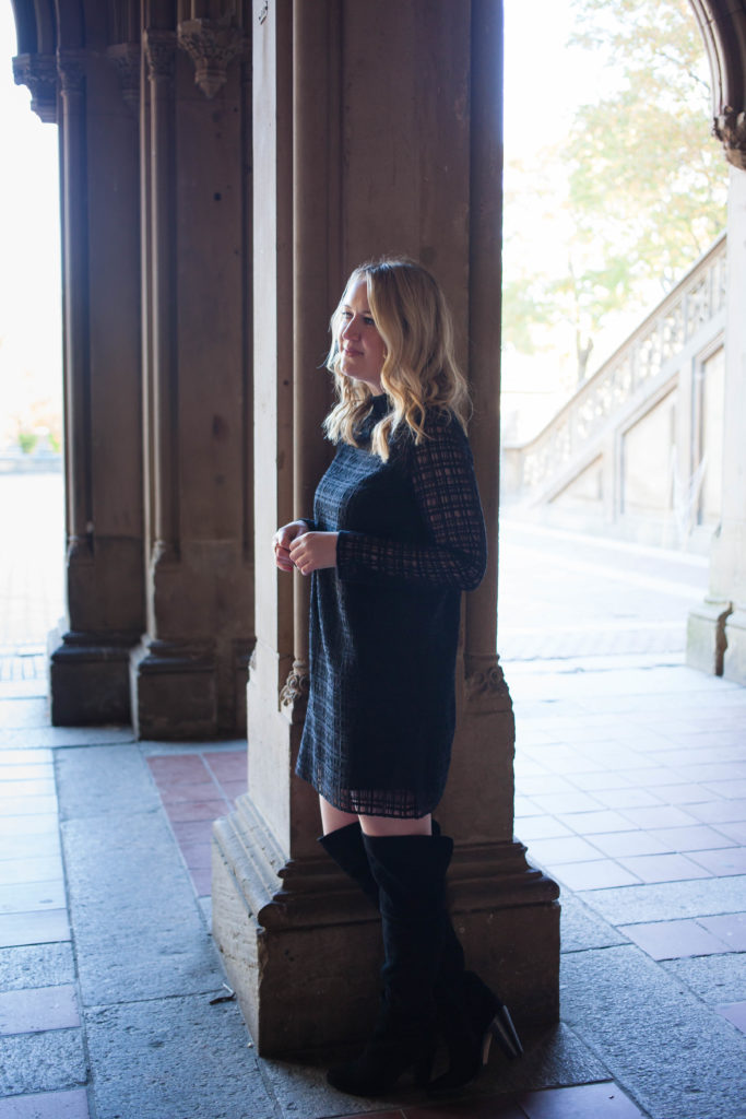 Vince Camuto Over The Knee Boots on Meghan Donovan of wit & whimsy