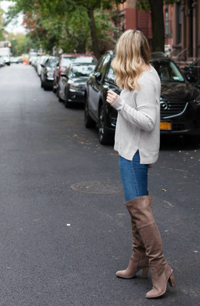 Cozy Knits and Over the knee boots
