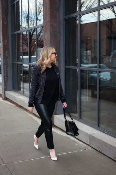Styling Faux Leather Leggings I wit & whimsy