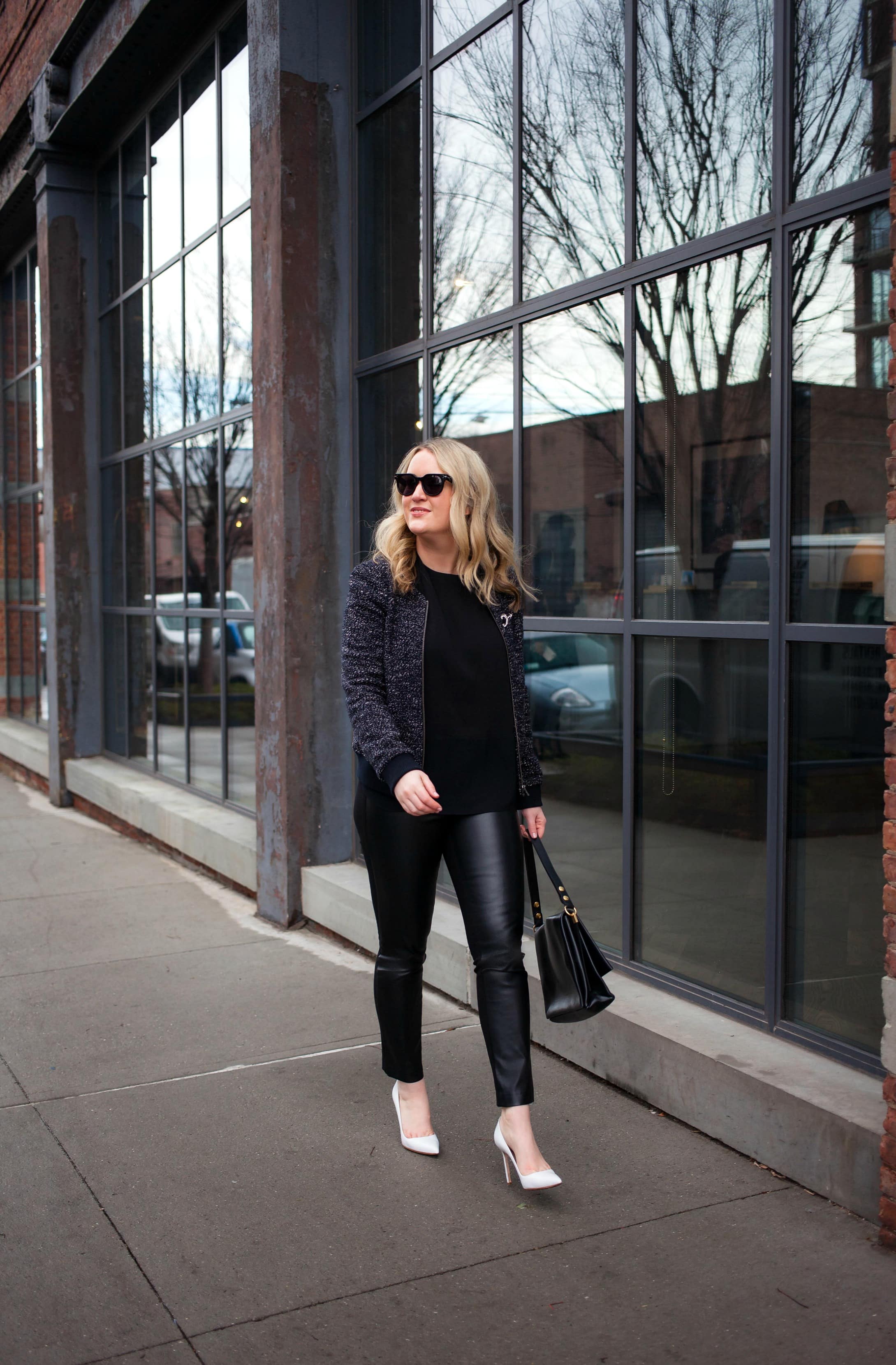 Styling Faux Leather Leggings I wit & whimsy