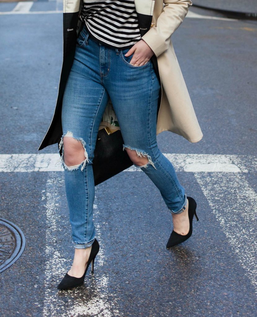 Ripped Denim and Heels
