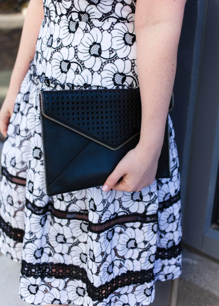 Rebecca Minkoff Envelope Clutch on Meghan Donovan of wit & whimsy