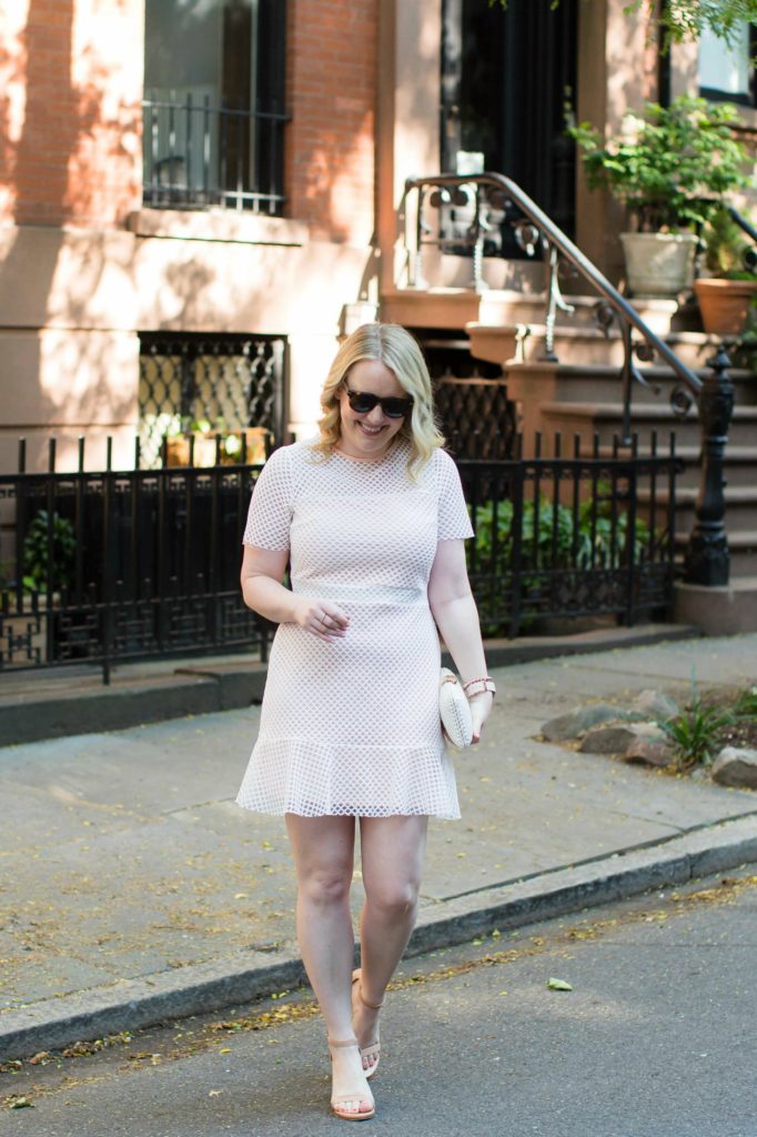 Lace and Mesh Drop Waist Dress on wit & whimsy's Meghan Donovan
