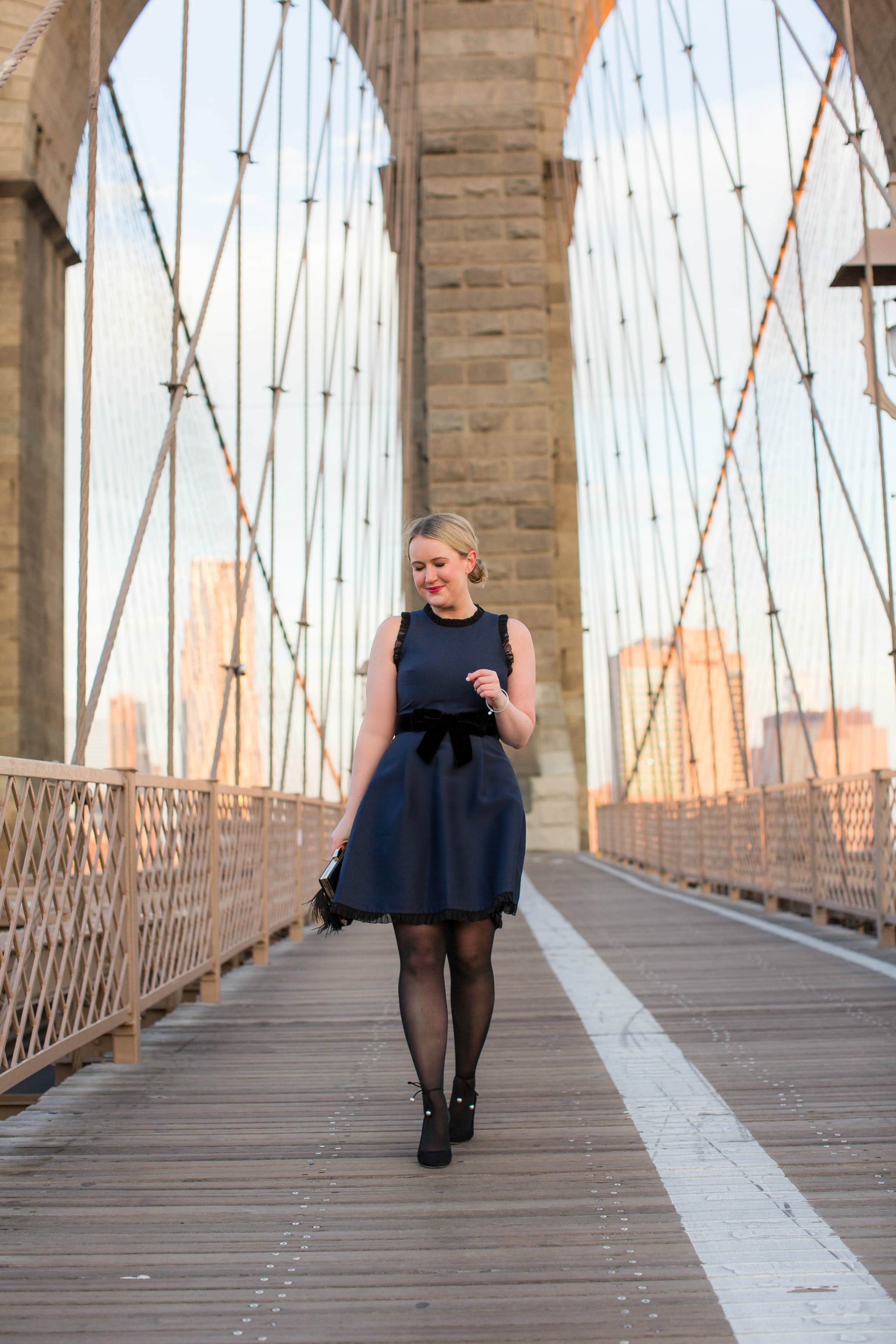 Meghan Donovan of wit & whimsy wears a Kate Spade Holiday Dress
