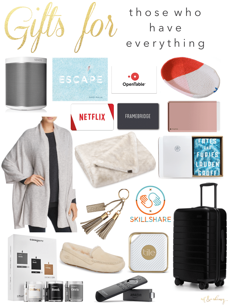 Gifts Ideas for the Person Who Has Everything - wit & whimsy