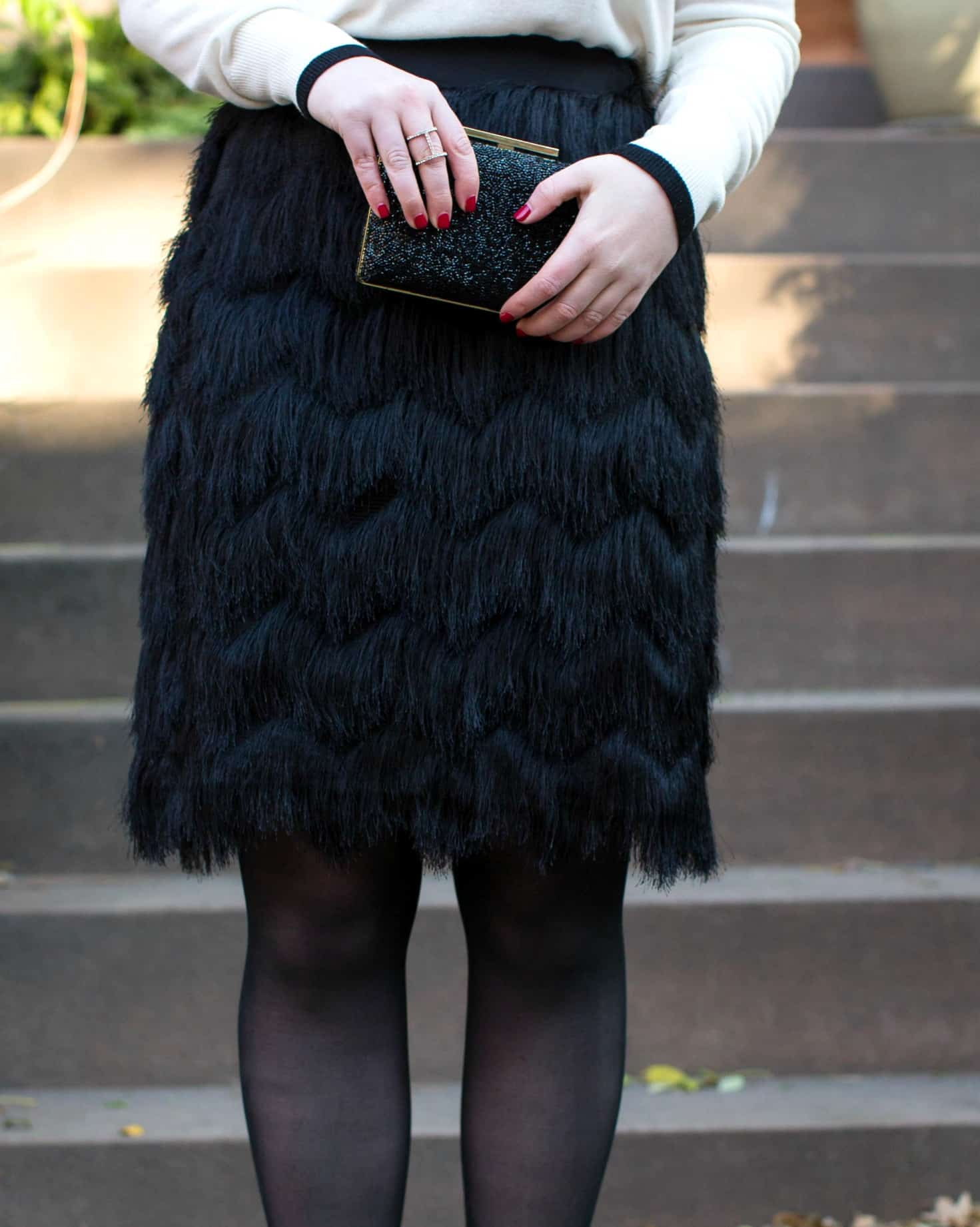 Festive Fringe Skirt I wit & whimsy