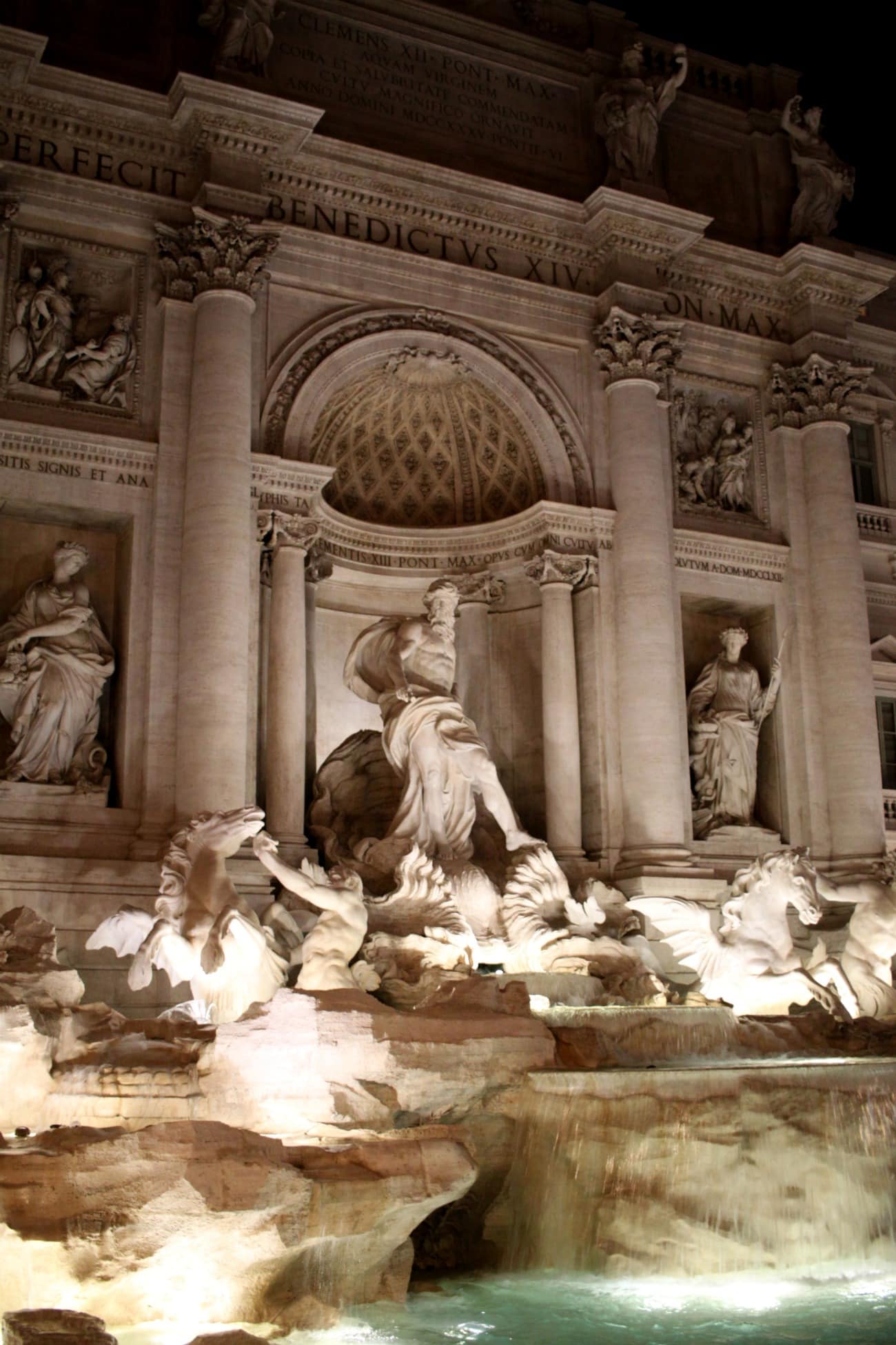 Trevi Fountain at night I wit & whimsy