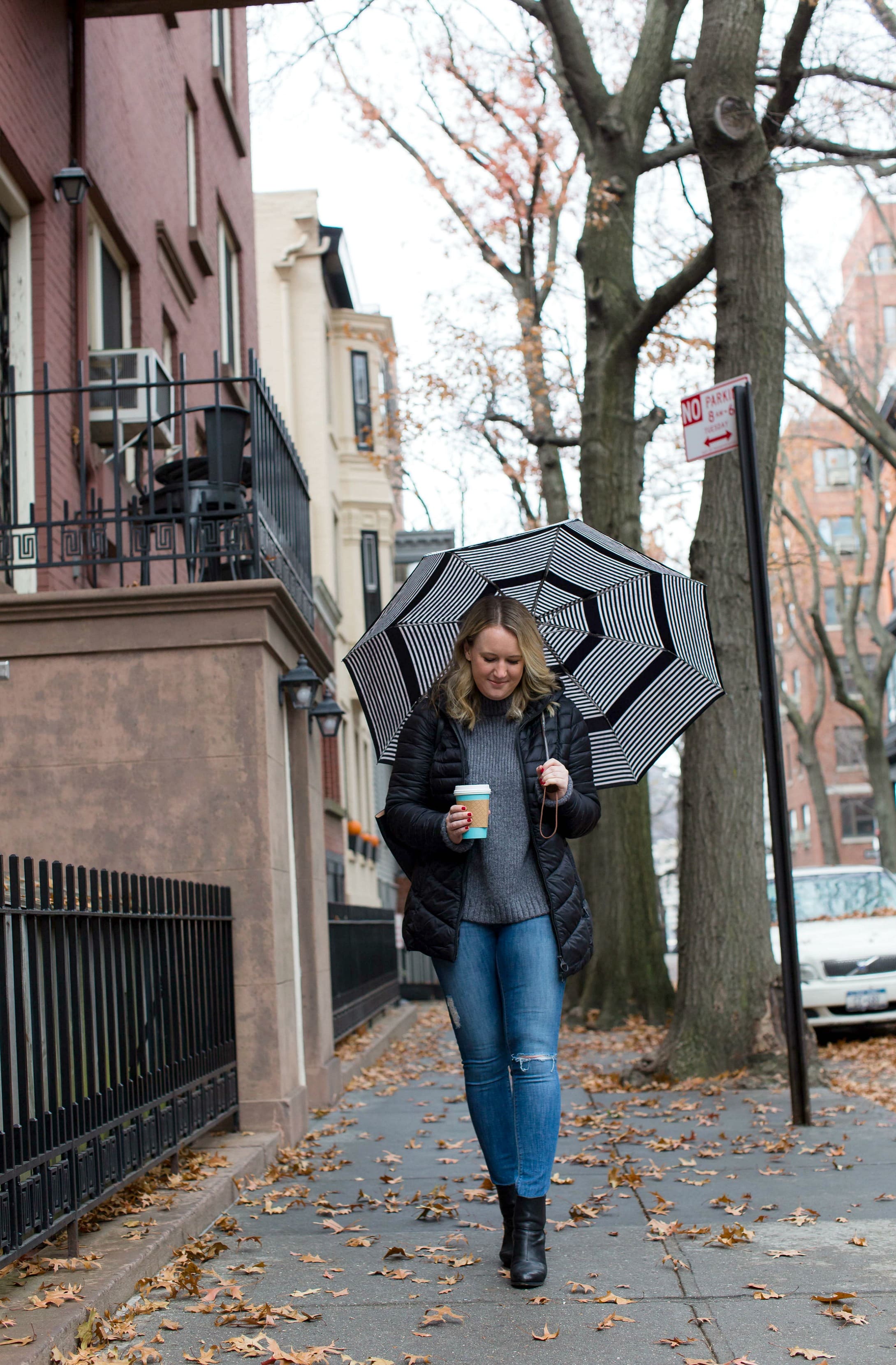 Casual Barbour outfit on Meghan Donovan of wit & whimsy