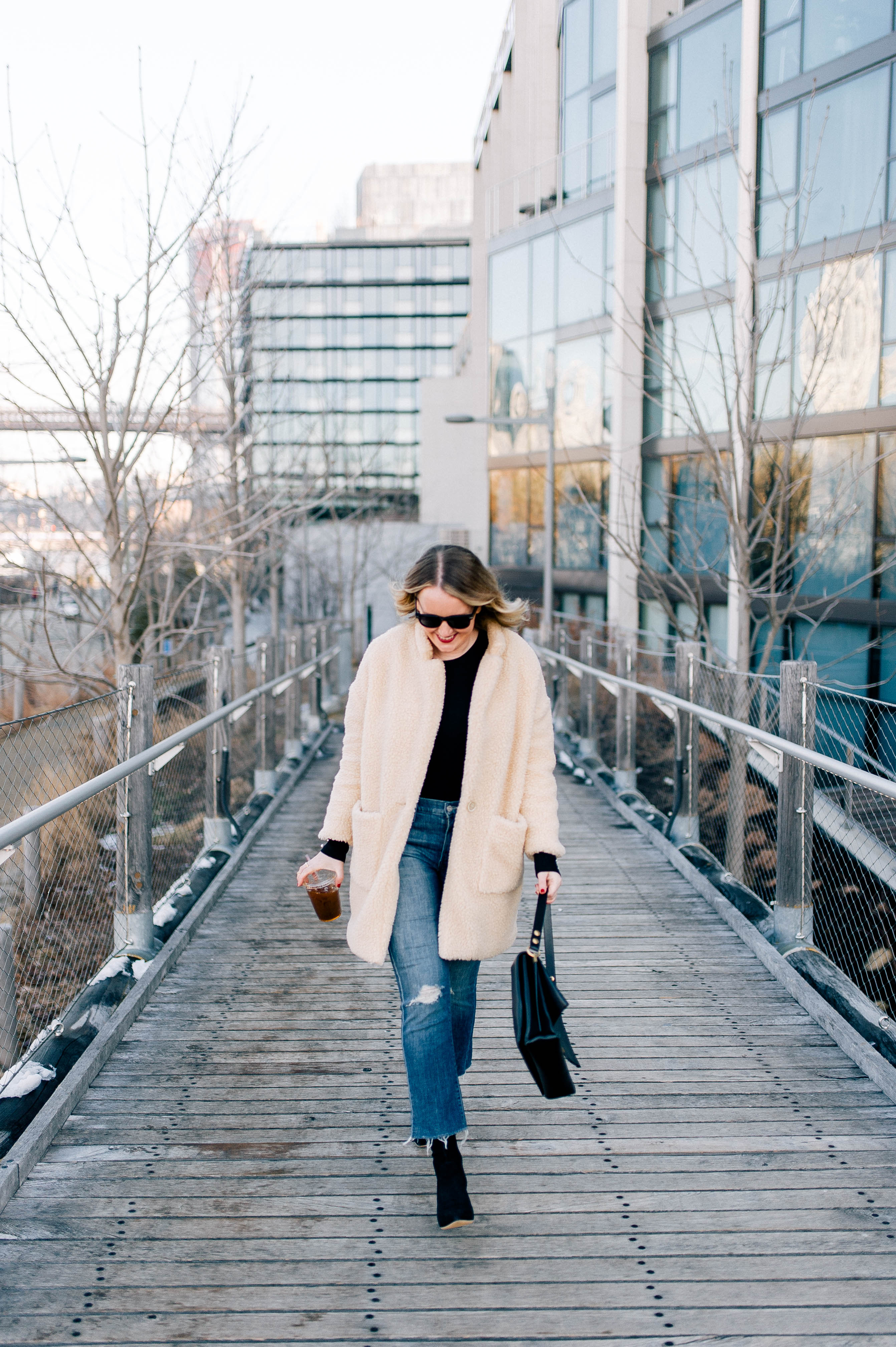 Teddy Coat and Kick Flares | How to Wear Falls Trends on a Budget
