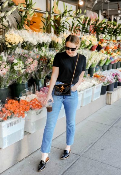 Madewell Bodysuit with Rag & Bone high rise jeans on Meghan Donovan of wit & whimsy