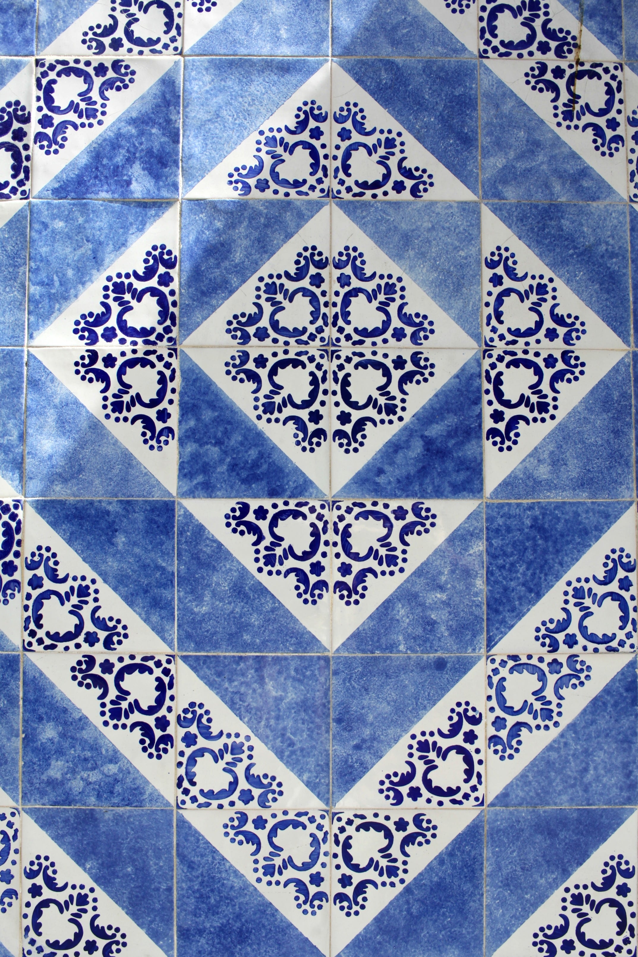 Blue and White Tiles in Porto, Portugal