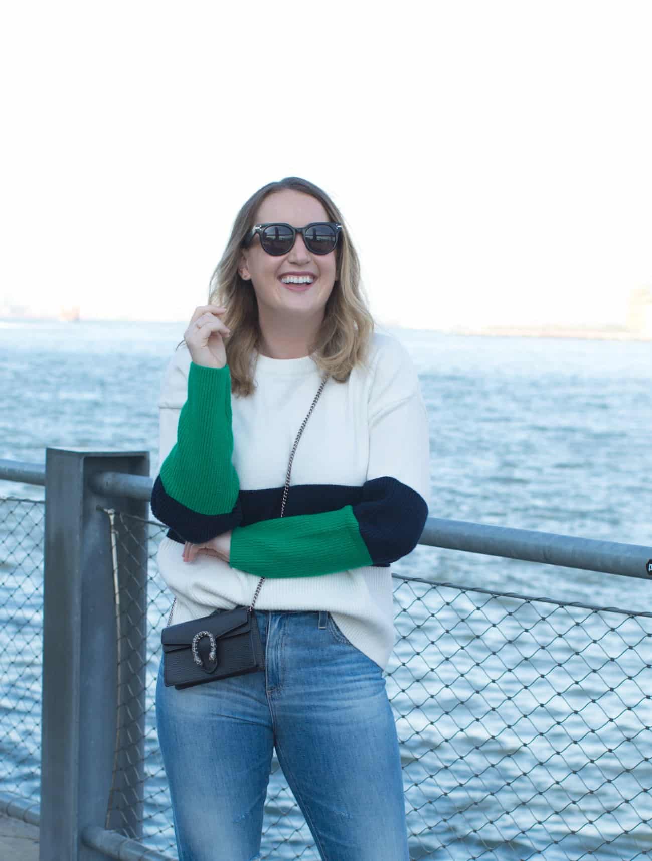 Color block Sweater I Fall Style on wit & whimsy's Meghan Donovan