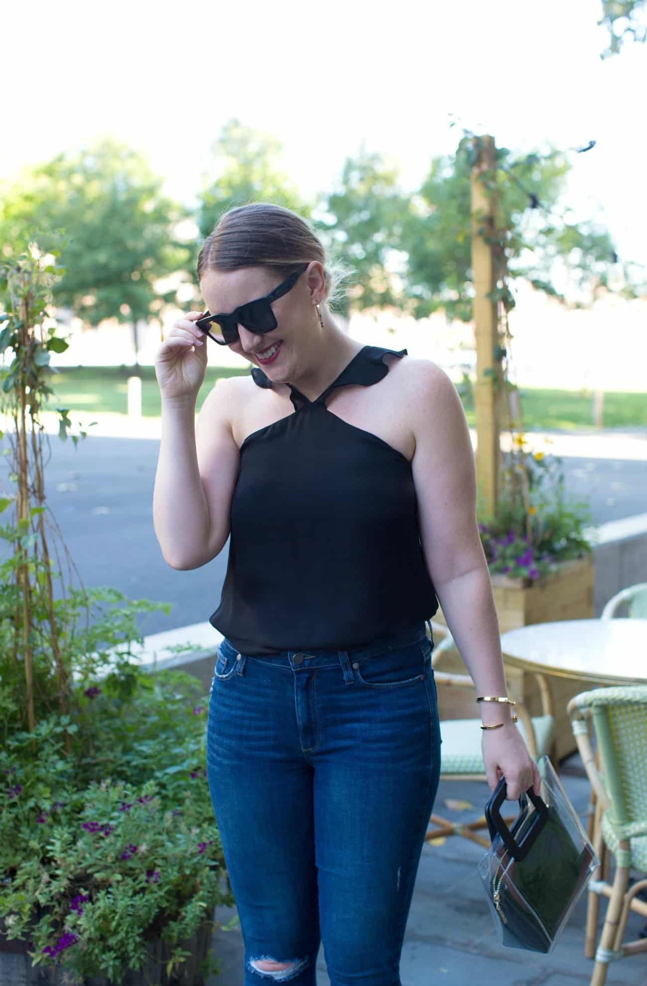 Tank top summer outfit I wit & whimsy's Meghan Donovan