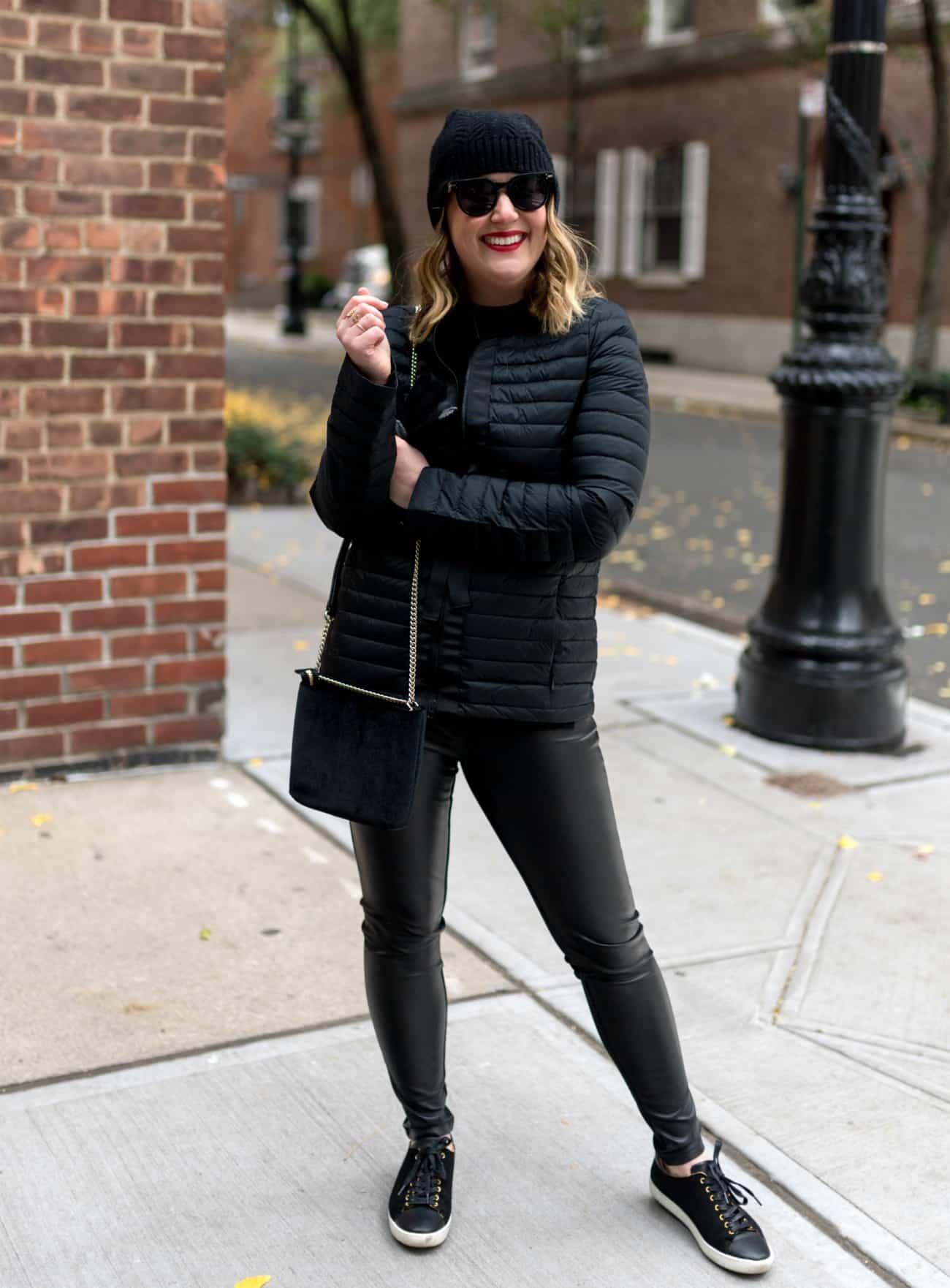 Faux Leather Leggings Styled for the Weekend I wit & whimsy