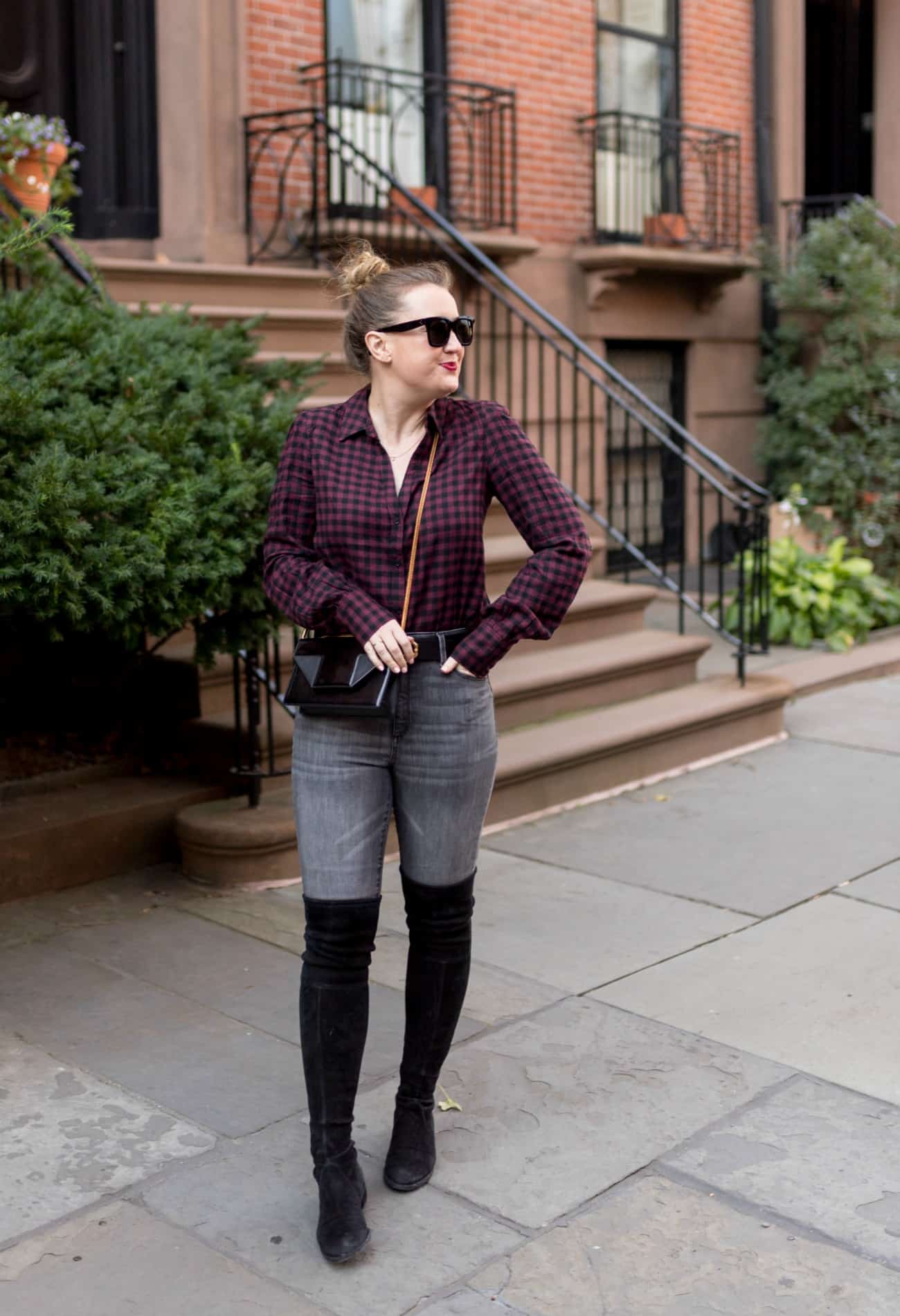 Fall Feminine Plaid Outfit I wit & whimsy