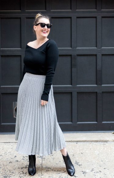 Pleated Midi Skirt I wit & whimsy