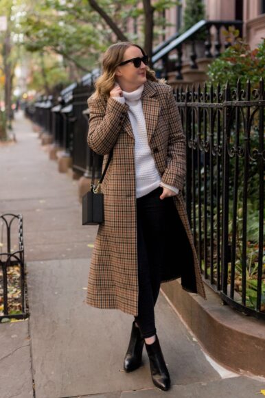 Plaid Coat and Booties I wit & whimsy