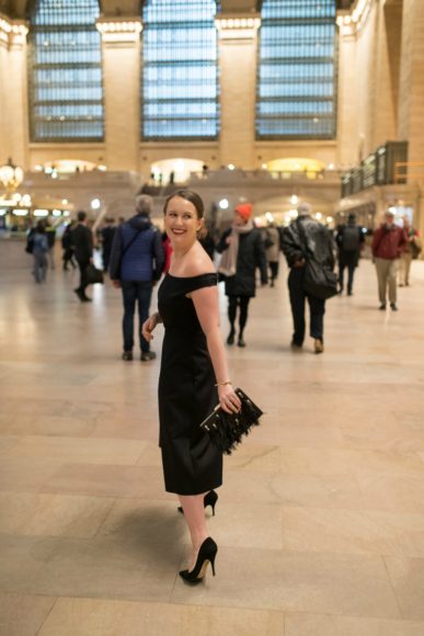 Little Black Dress in Grand Central Station I wit & whimsy