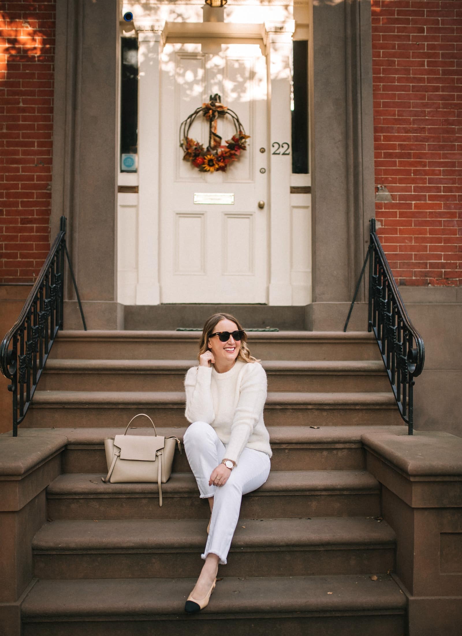 All White Fall Outfit I wit & whimsy