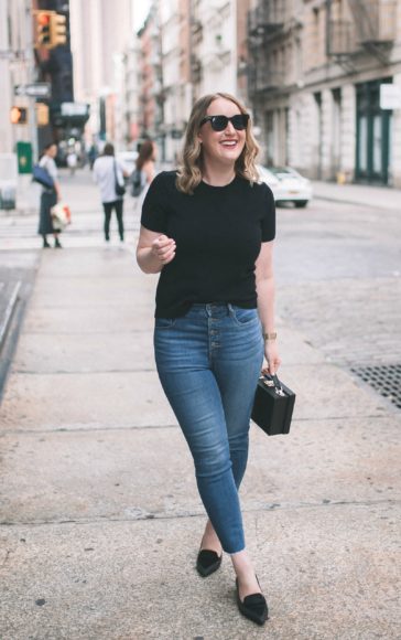 Cashmere Tee + Jeans I wit & whimsy