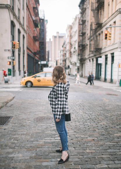 Plaid Jacket + Jeans I wit & whimsy