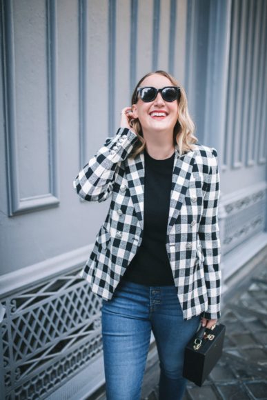 Plaid Jacket + Jeans I wit & whimsy