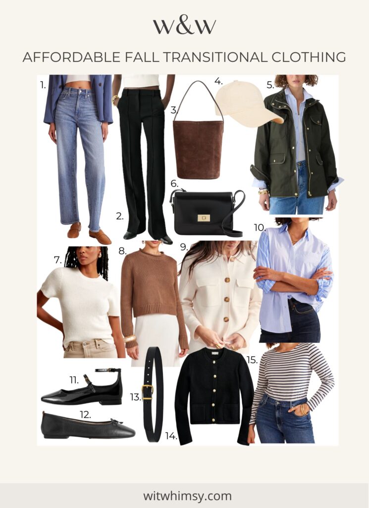 Affordable Fall Transitional Clothing