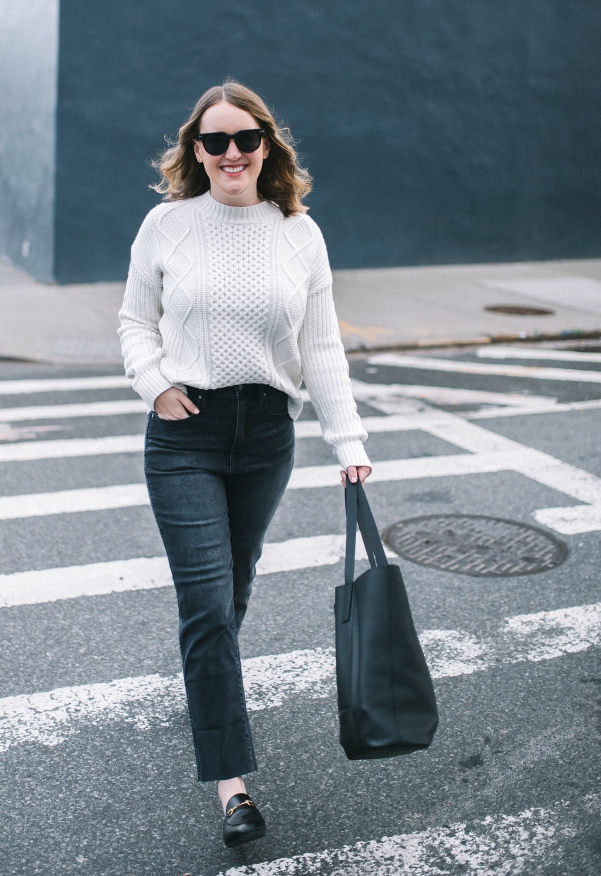 Cable Knit Sweater + Hitting Reset - wit & whimsy blog