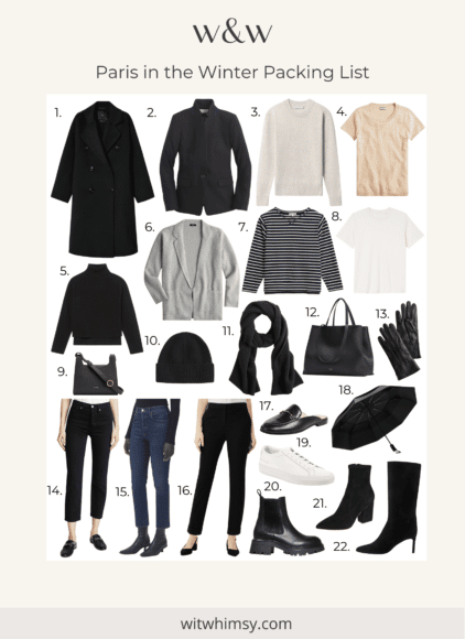 What to Pack for for Paris in Winter