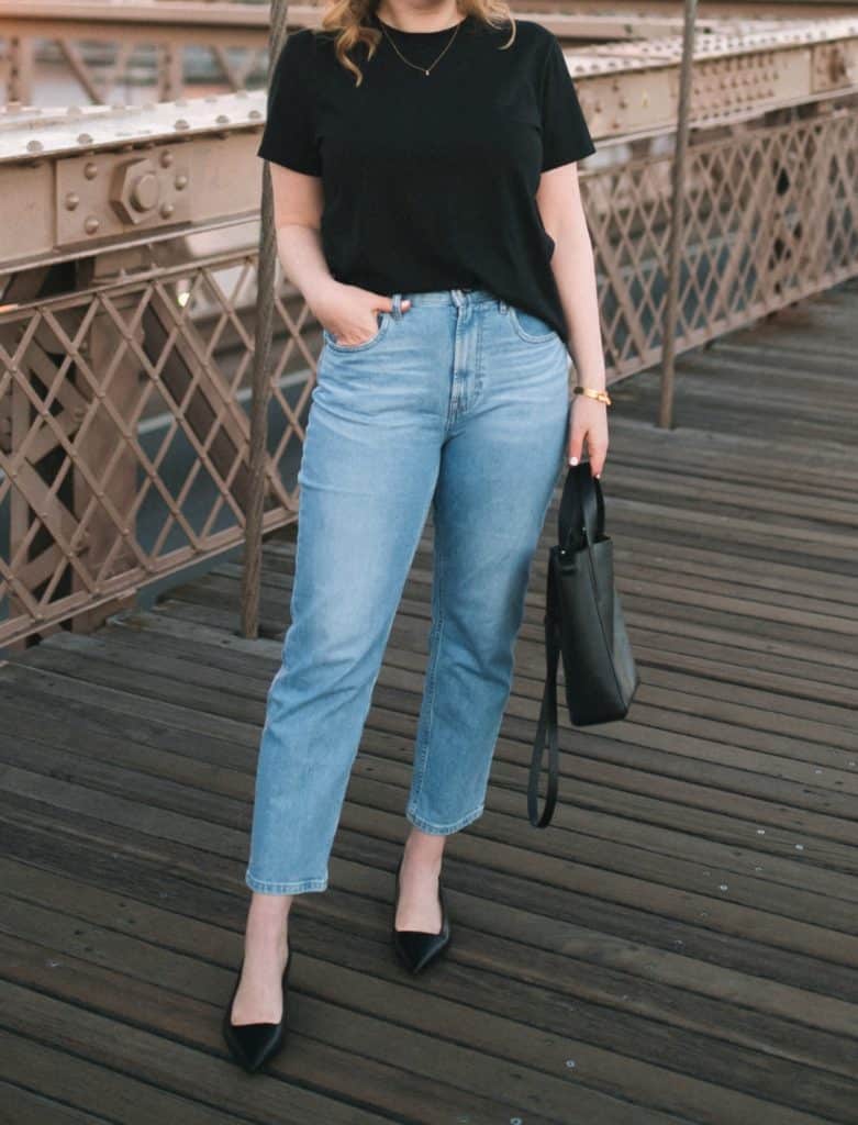 Everlane Organic T-Shirt | An Affordable $18 T-Shirt Styled Two Ways