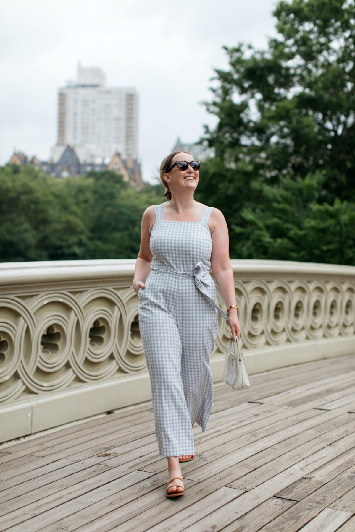 Summer Gingham Jumpsuit I wit & whimsy