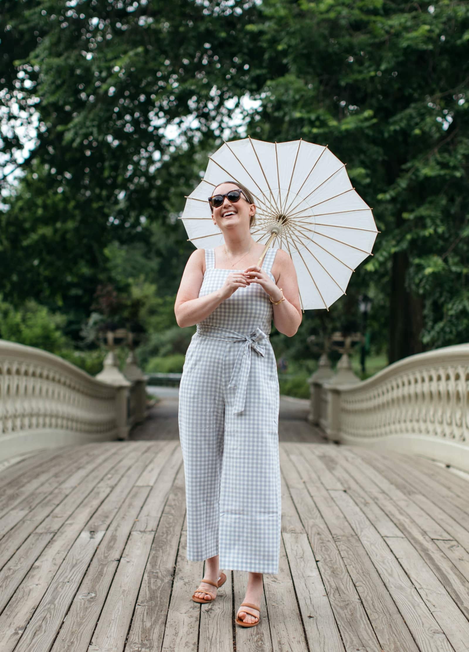 Ann Taylor Summer Gingham Jumpsuit I wit & whimsy
