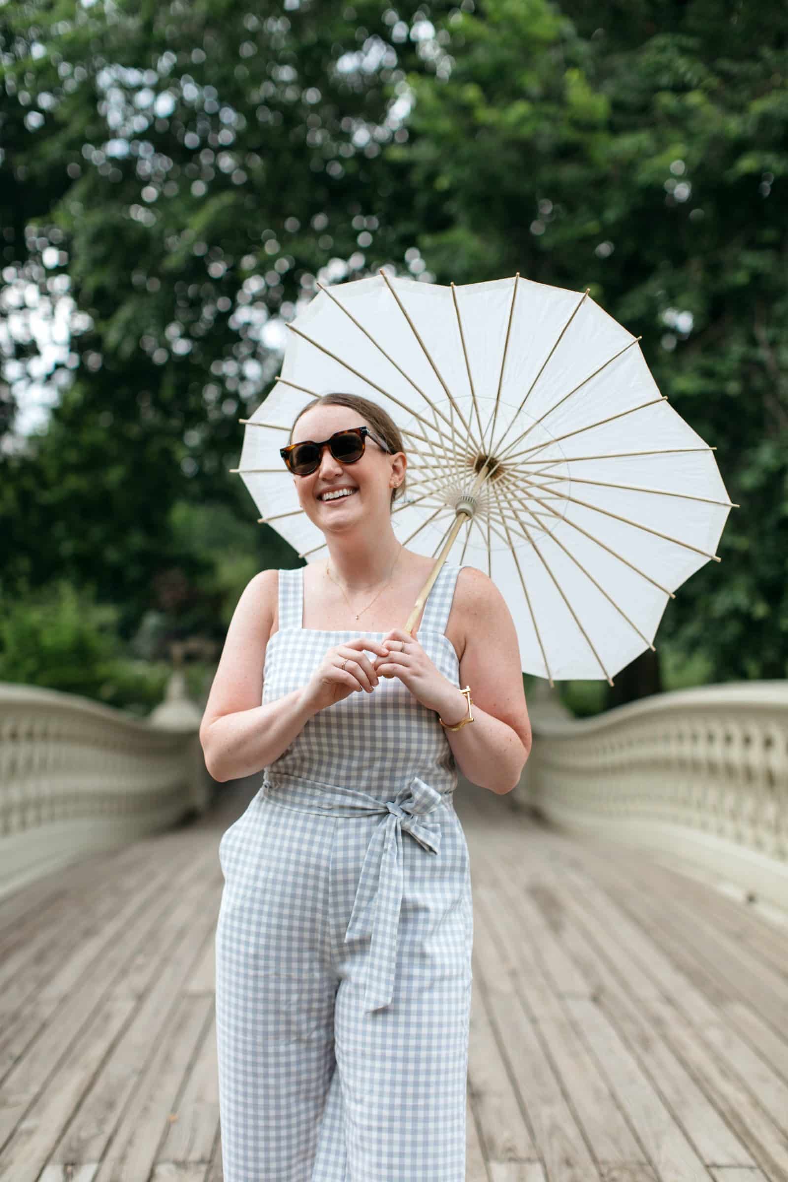Summer Gingham Jumpsuit I wit & whimsy