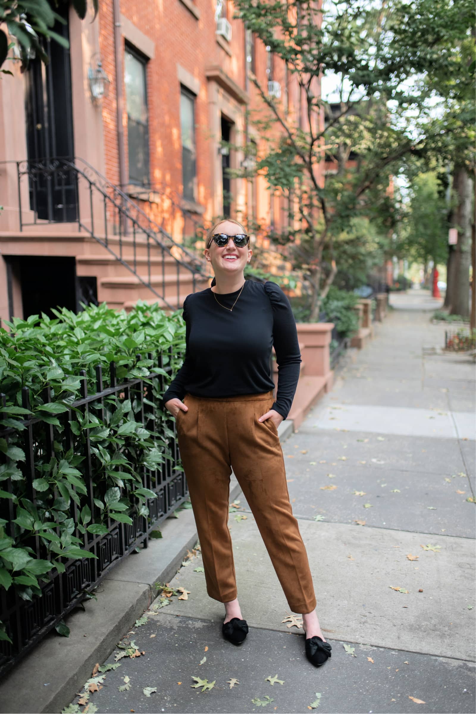 Ann Taylor Suede Pants I wit & whimsy | Stay Home Fall Bucket List