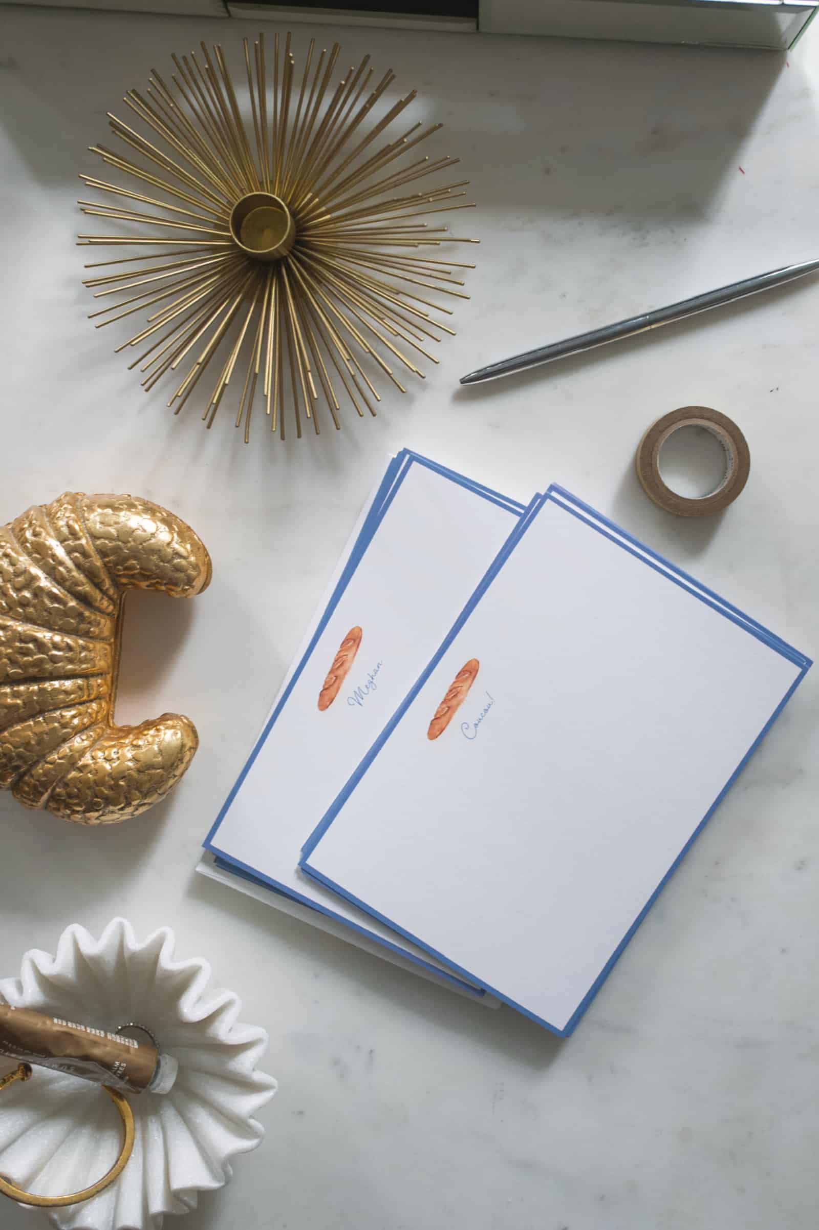 wit & whimsy x The Illustrated Life Baguette Stationery