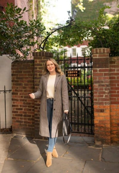 Coat & Cashmere Recommendations | Plaid Coat and Cashmere Sweater I wit & whimsy