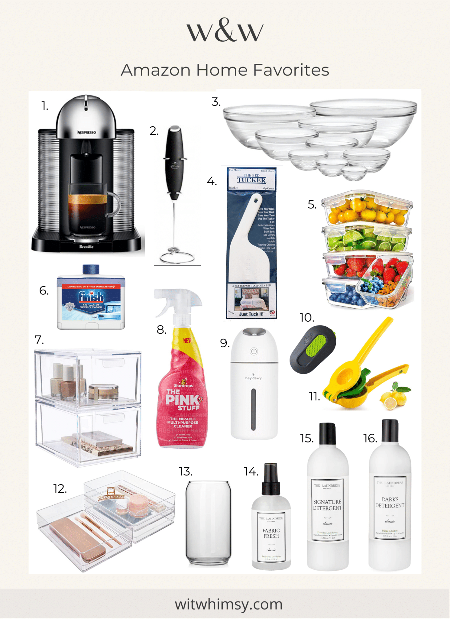 Current Amazon Home Favorites wit & whimsy