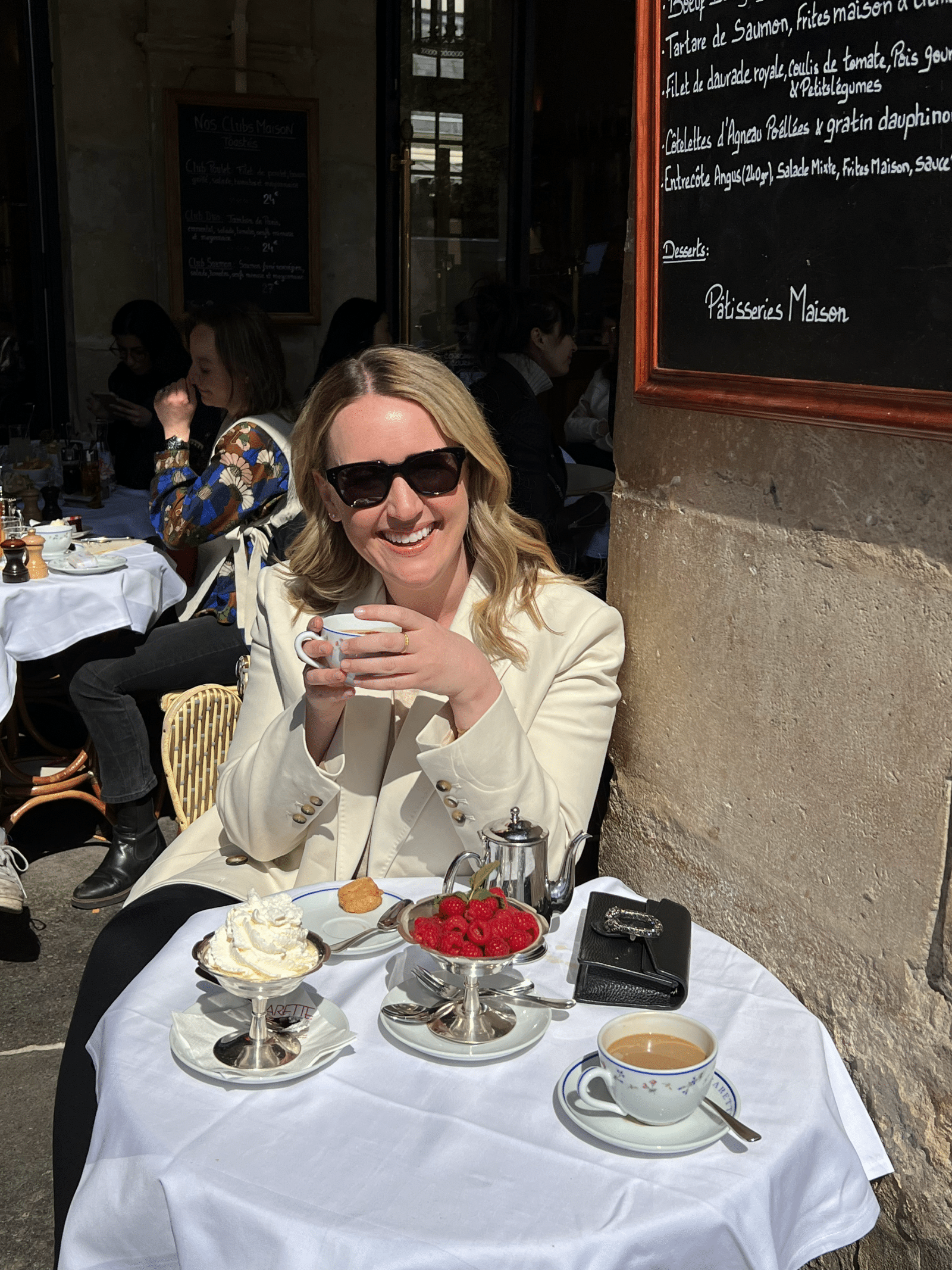 Paris Cafe with Celine sunglasses