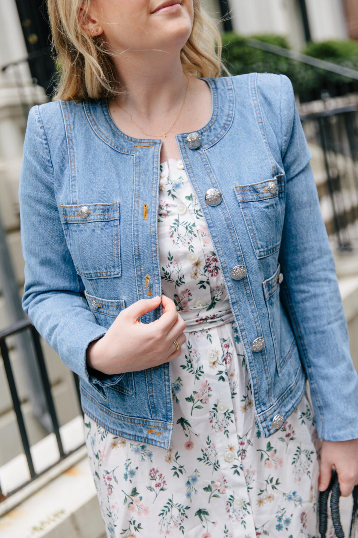 Summer Florals with a Denim Jacket - wit & whimsy