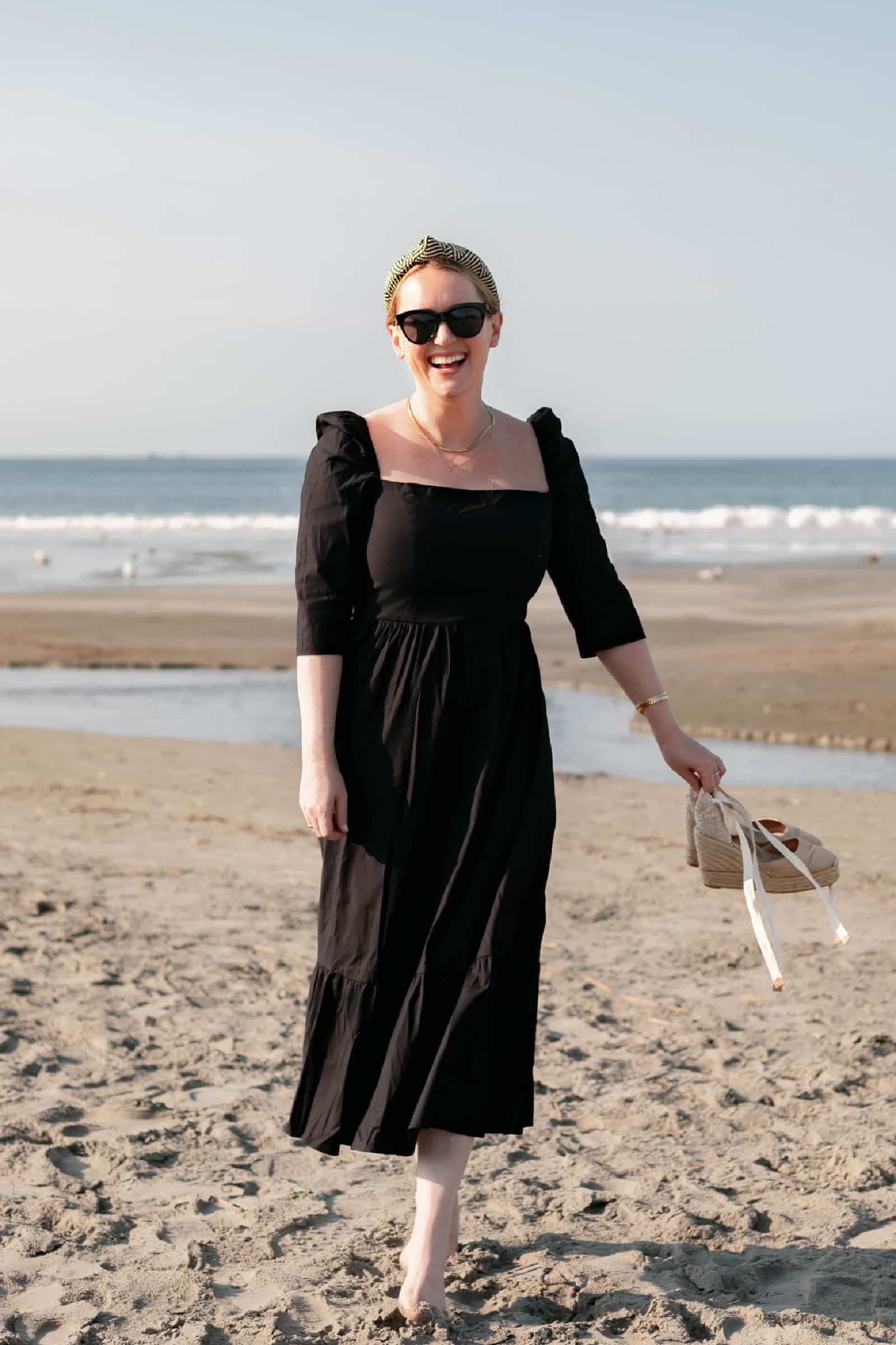 Reformation Cyprus Dress on the Beach